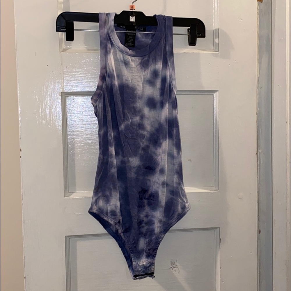 NWOT Blue Tie-Die Leotard
